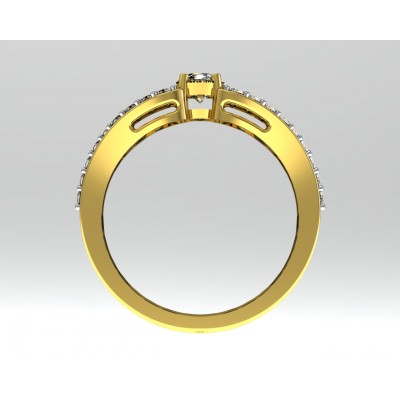 Simple Diamond Solitaire Ring